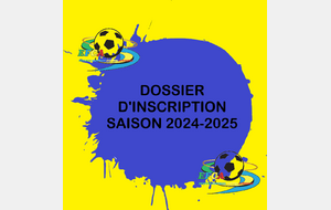 *****INSCRIPTIONS SAISON 2024-2025*****