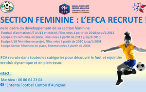 Recrutement Section Féminine