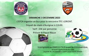 L'EFCA au Stadium : TFC - FC Lorient