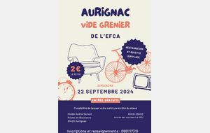 Vide Grenier de l'EFCA