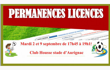 Permances Licences - Saison 2025/2026