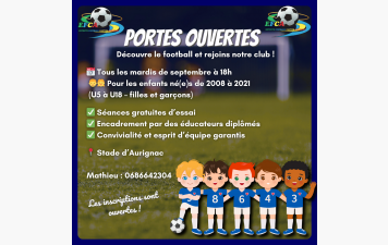 Portes Ouvertes - Septembre 2025